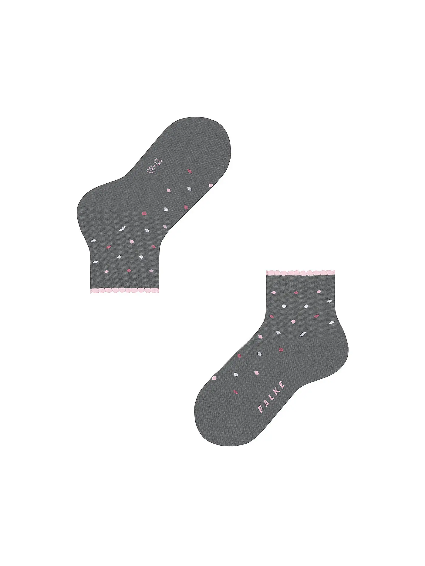 FALKE | Kinder Socken MULTIDOT light beige | hellgrau