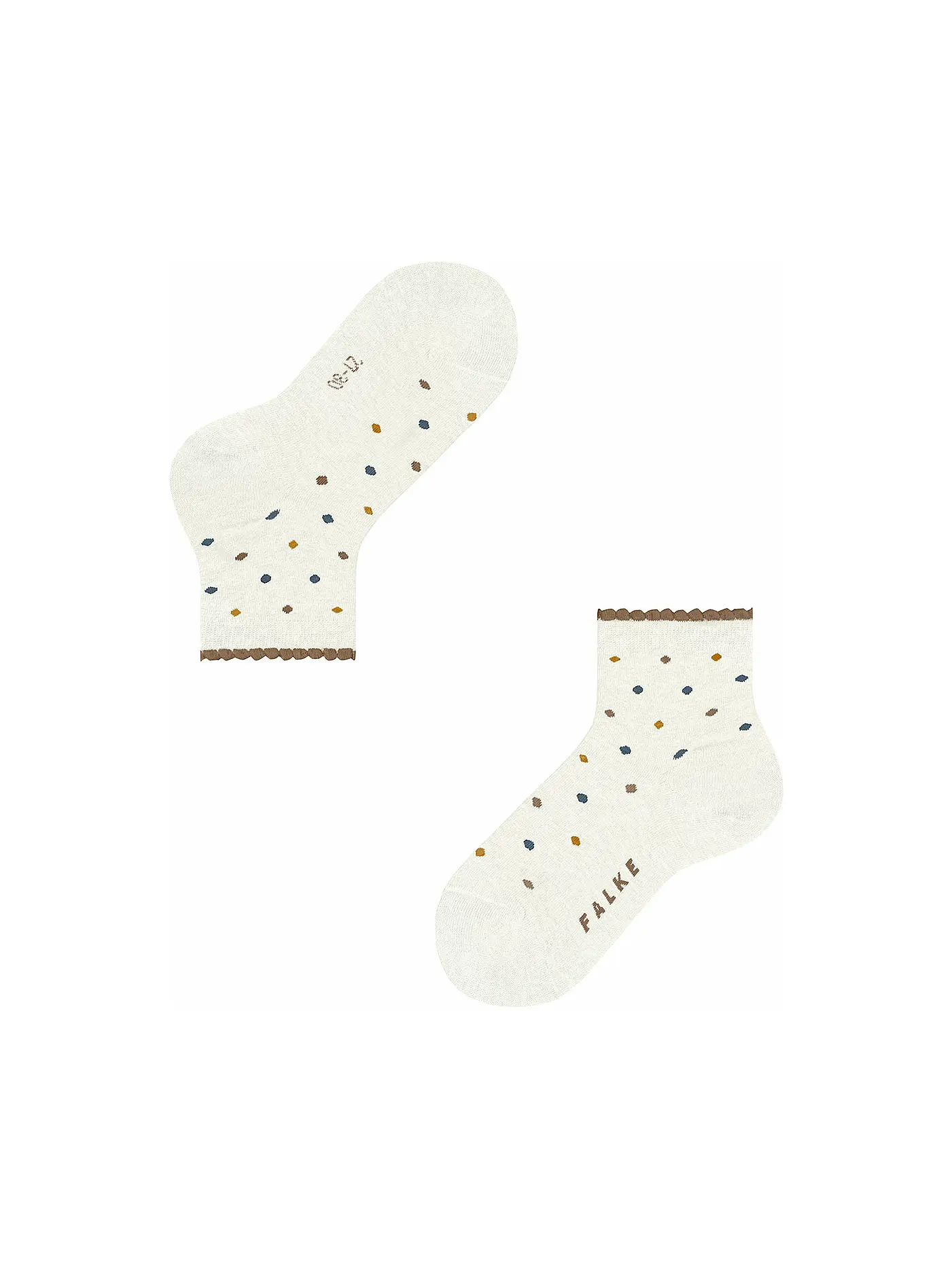 FALKE | Kinder Socken MULTIDOT off-white | weiss