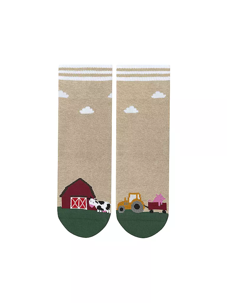 FALKE | KJungen Socken FARM LIFE sand melange | dunkelblau