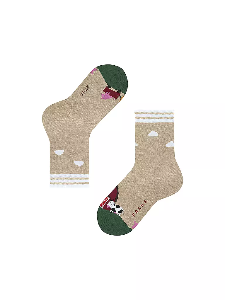 FALKE | KJungen Socken FARM LIFE sand melange | dunkelblau