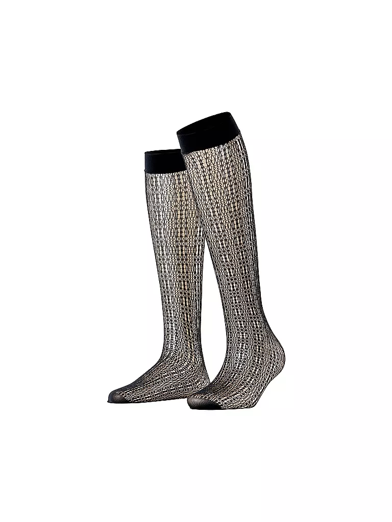 FALKE | Kniestrümpfe CROSSROADS black | schwarz