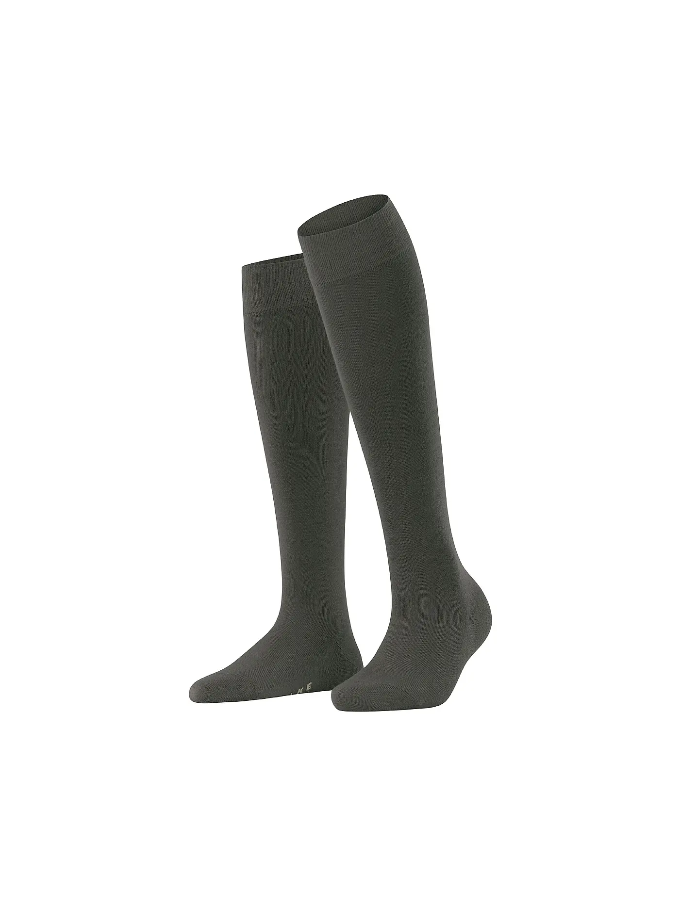 FALKE | Kniestrümpfe anthra  | olive
