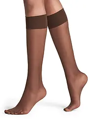 FALKE | Kniestrümpfe PURE MATT 20 Den mushroom | Braun