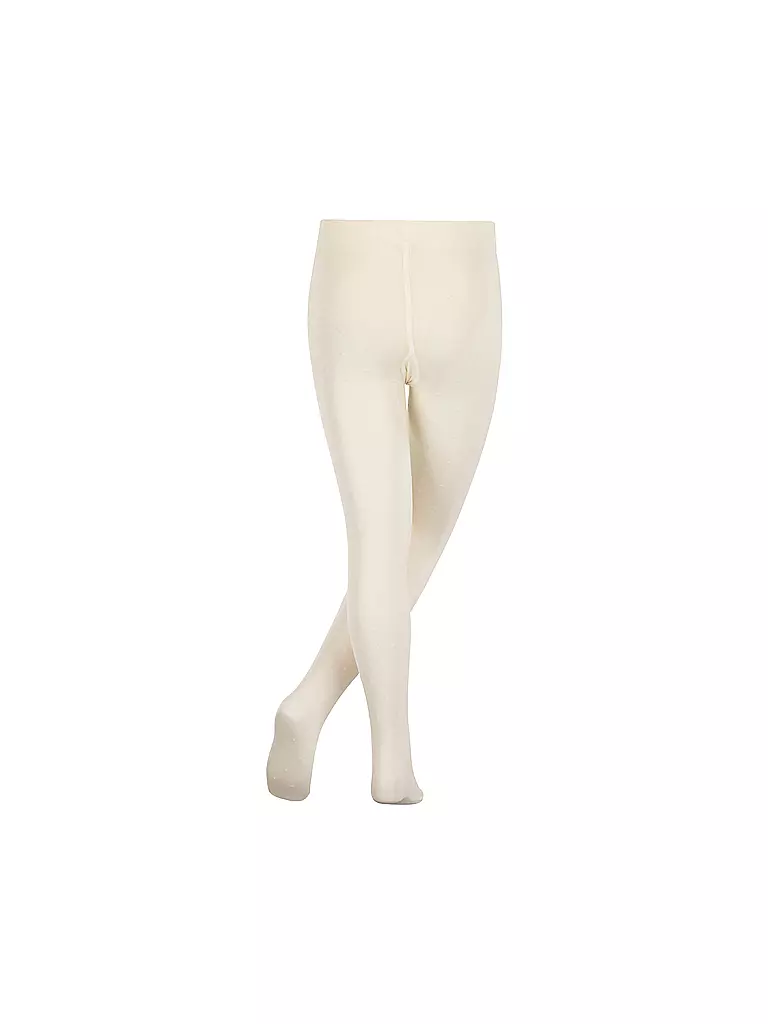 FALKE | Mädchen Feinstrumpfhose ROMANTIC DOT offwhite | weiss