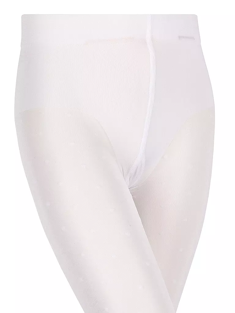 FALKE | Mädchen Feinstrumpfhose ROMANTIC DOT white | creme