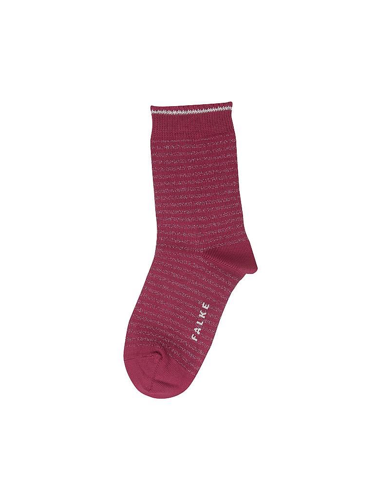 FALKE | Mädchen Socken Shiny Stripe | rot