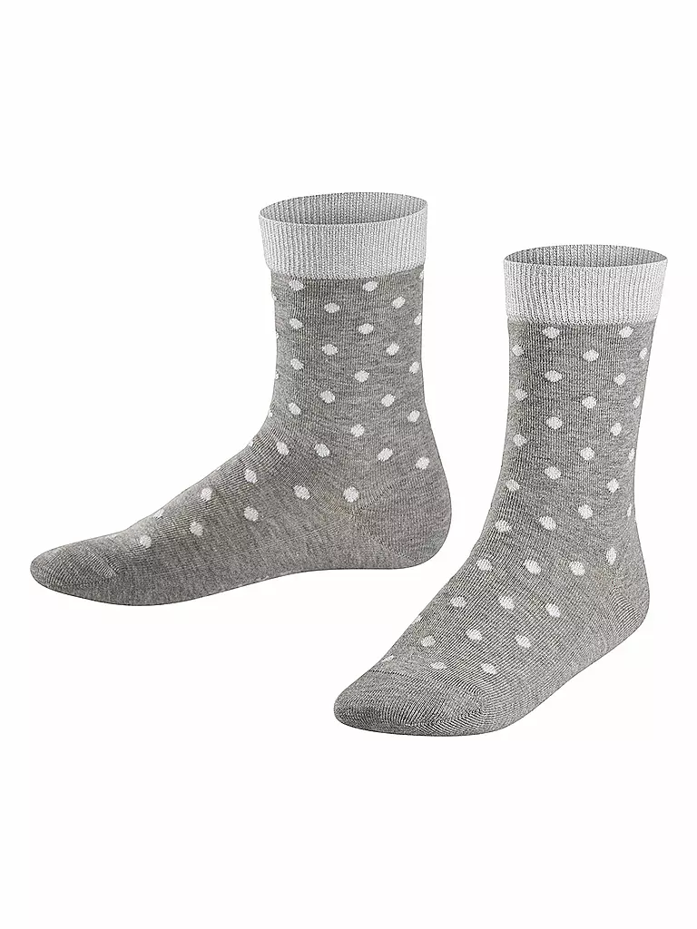 FALKE | Mädchen-Socken "Glitter Dot" 12195 (Light Grey) | grau