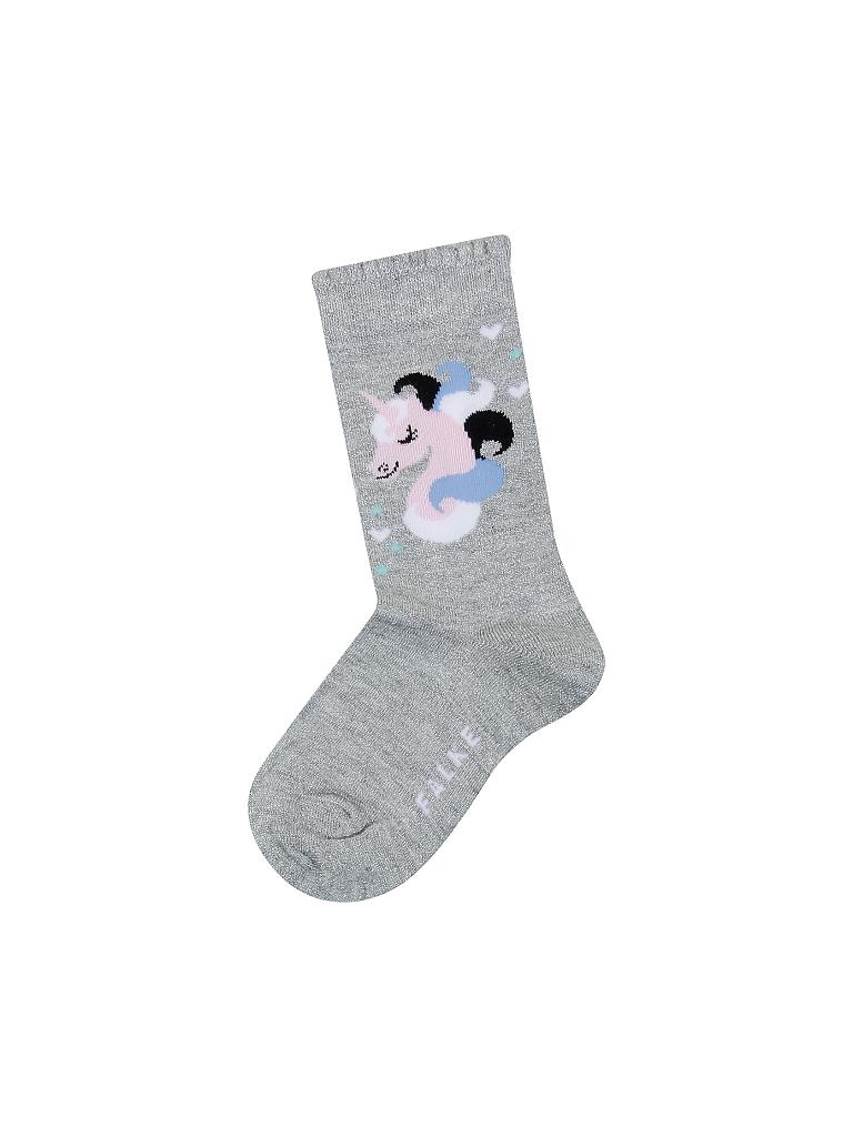 FALKE | Mädchen-Socken "Unicorn" | grau
