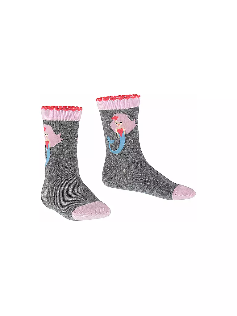 FALKE | Mermaid Kinder Socken light greymel. | grau