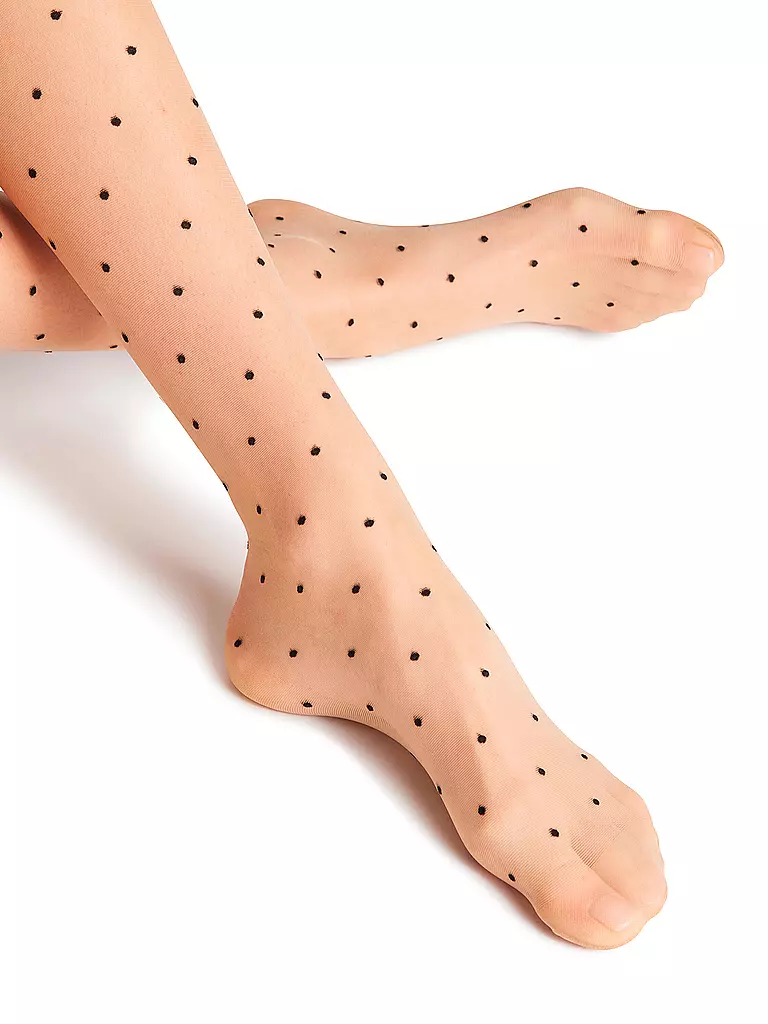 FALKE | Modestrumpfhose 15 Dot Powder | beige