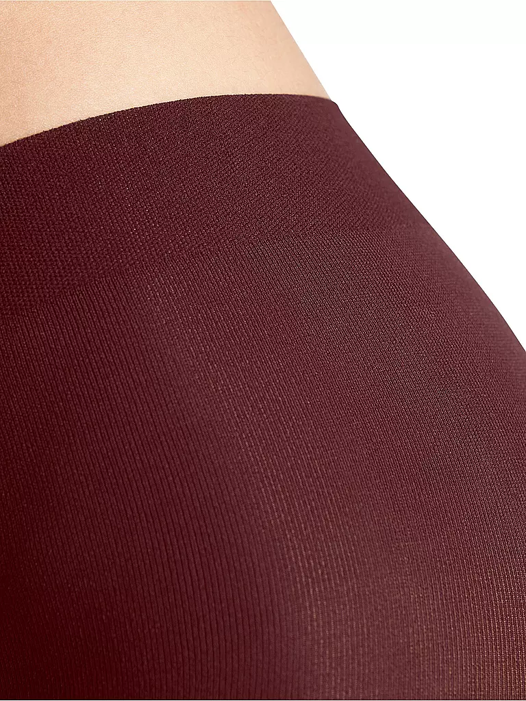 FALKE | Modestrumpfhose CHECK MATE cayenne | dunkelrot