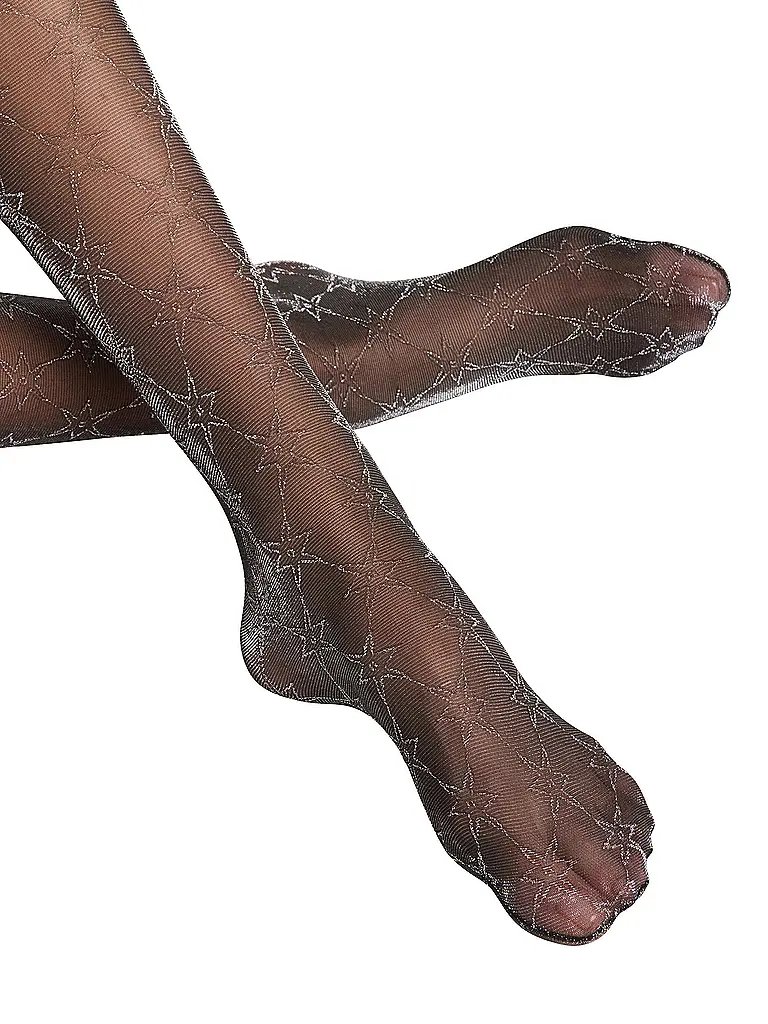 FALKE | Modestrumpfhose GALAXY 20 DEN black / silver | schwarz