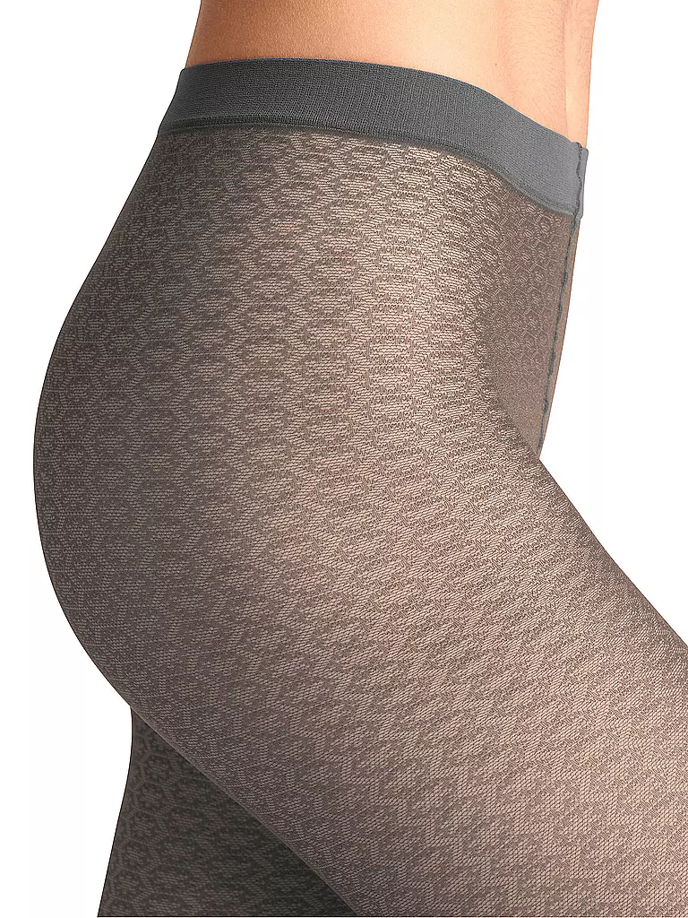FALKE | Modestrumpfhose PARTICLE flanell | schwarz
