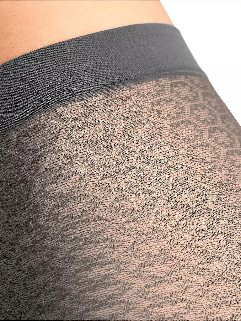 FALKE | Modestrumpfhose PARTICLE flanell | schwarz