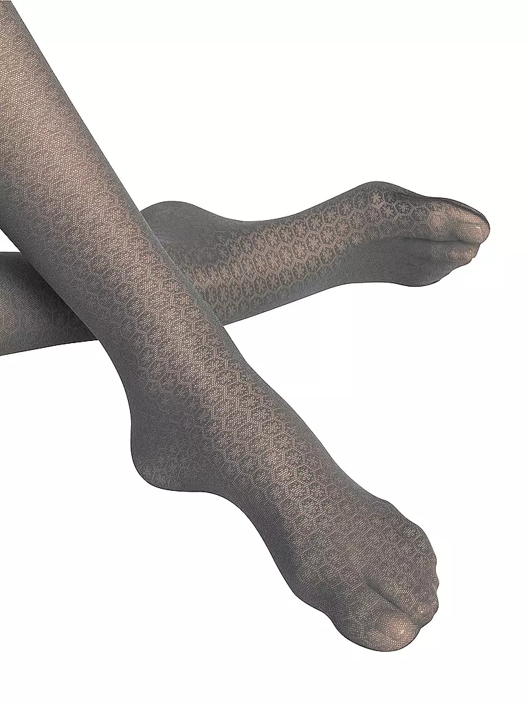 FALKE | Modestrumpfhose PARTICLE flanell | schwarz