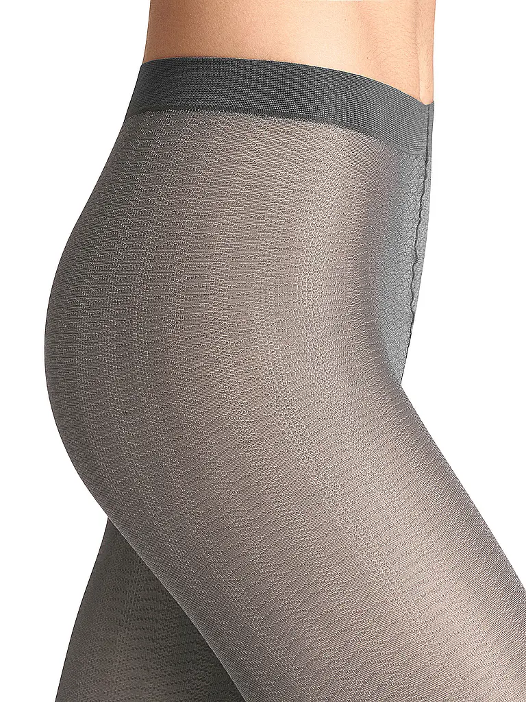 FALKE | Modestrumpfhose SLICK SKIN flanell | grau