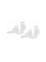 FALKE | Sneakersocken HAPPY 2er Pkg. sand mel. | weiss