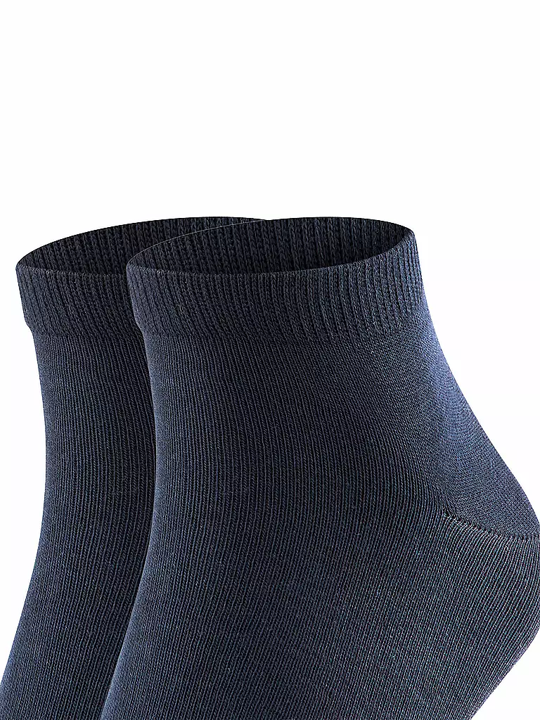 FALKE | Sneakersocken 2-er Pkg "Happy" (dark navy) | blau