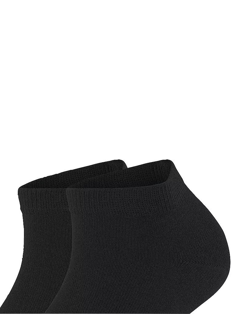 FALKE | Sneakersocken Happy 2er Pkg black | schwarz