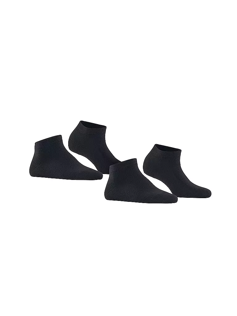 FALKE | Sneakersocken Happy 2er Pkg dark navy | blau