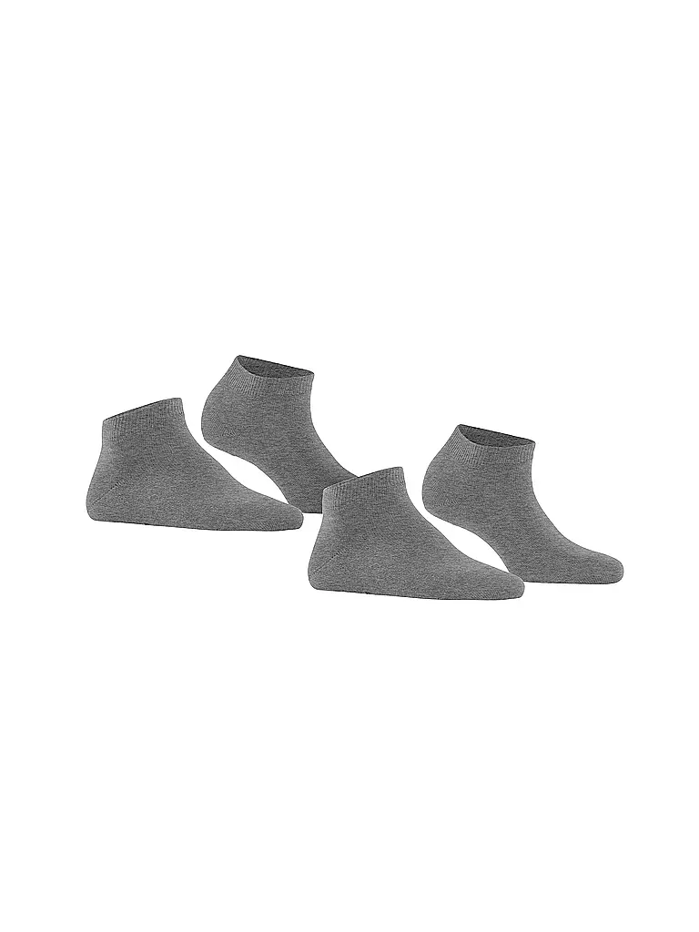 FALKE | Sneakersocken Happy 2er Pkg Light Grey | blau