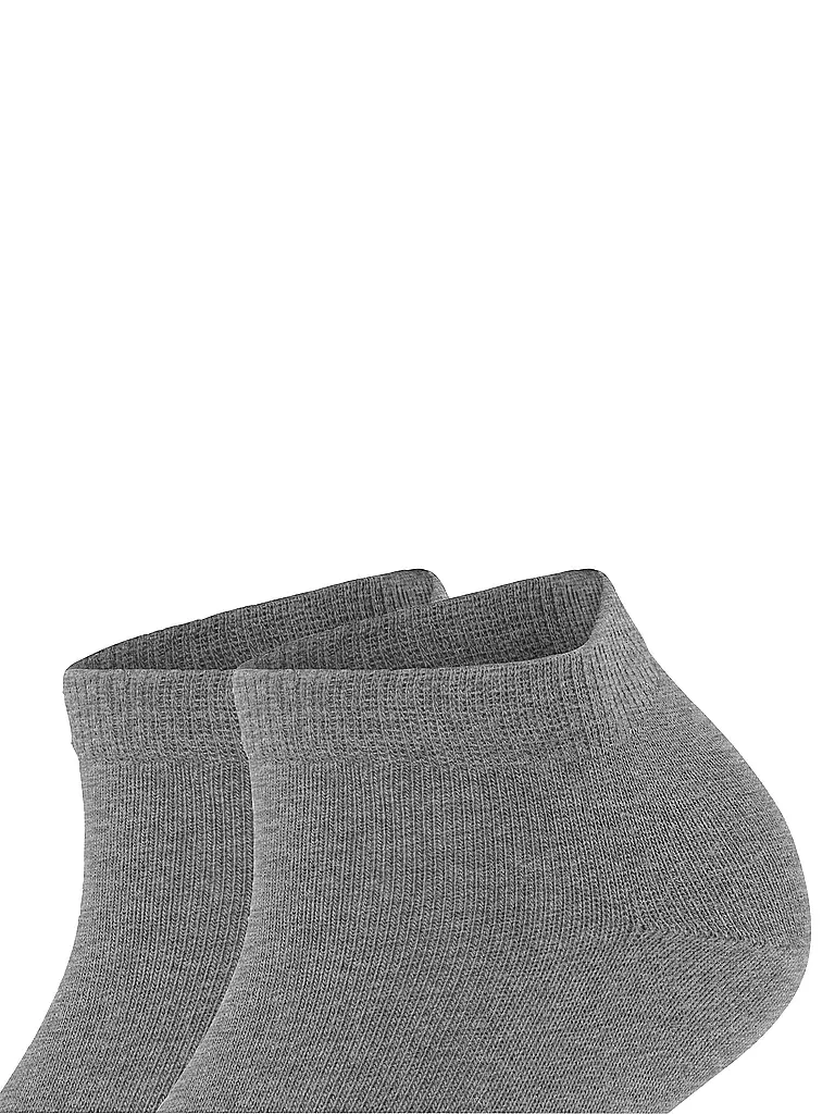 FALKE | Sneakersocken Happy 2er Pkg Light Grey | grau