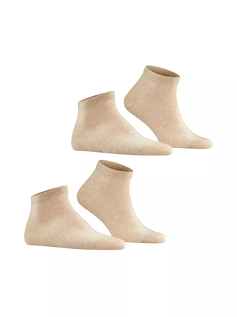 FALKE | Sneakersocken HAPPY 2er Pkg. sand mel. | beige