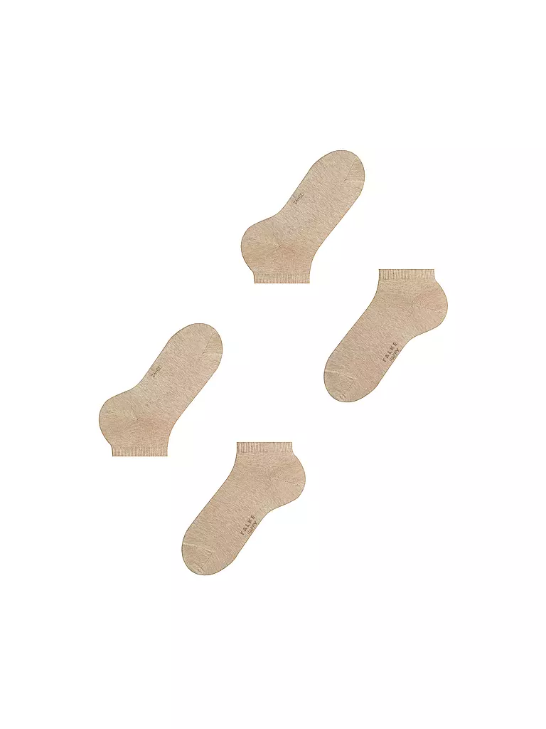 FALKE | Sneakersocken HAPPY 2er Pkg. sand mel. | beige