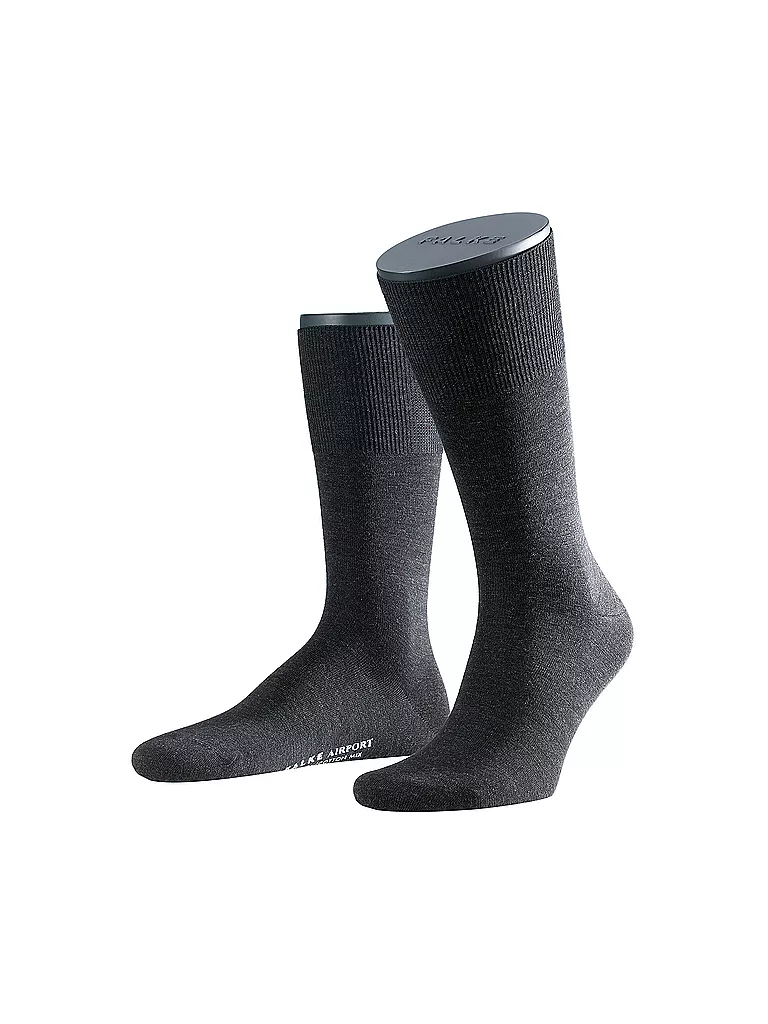 FALKE | Socken "Airport 14435" anthracite mel | grau