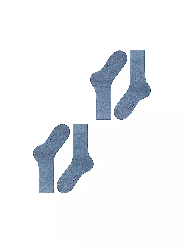 FALKE | Socken 2er Pkg HAPPY light denim | braun