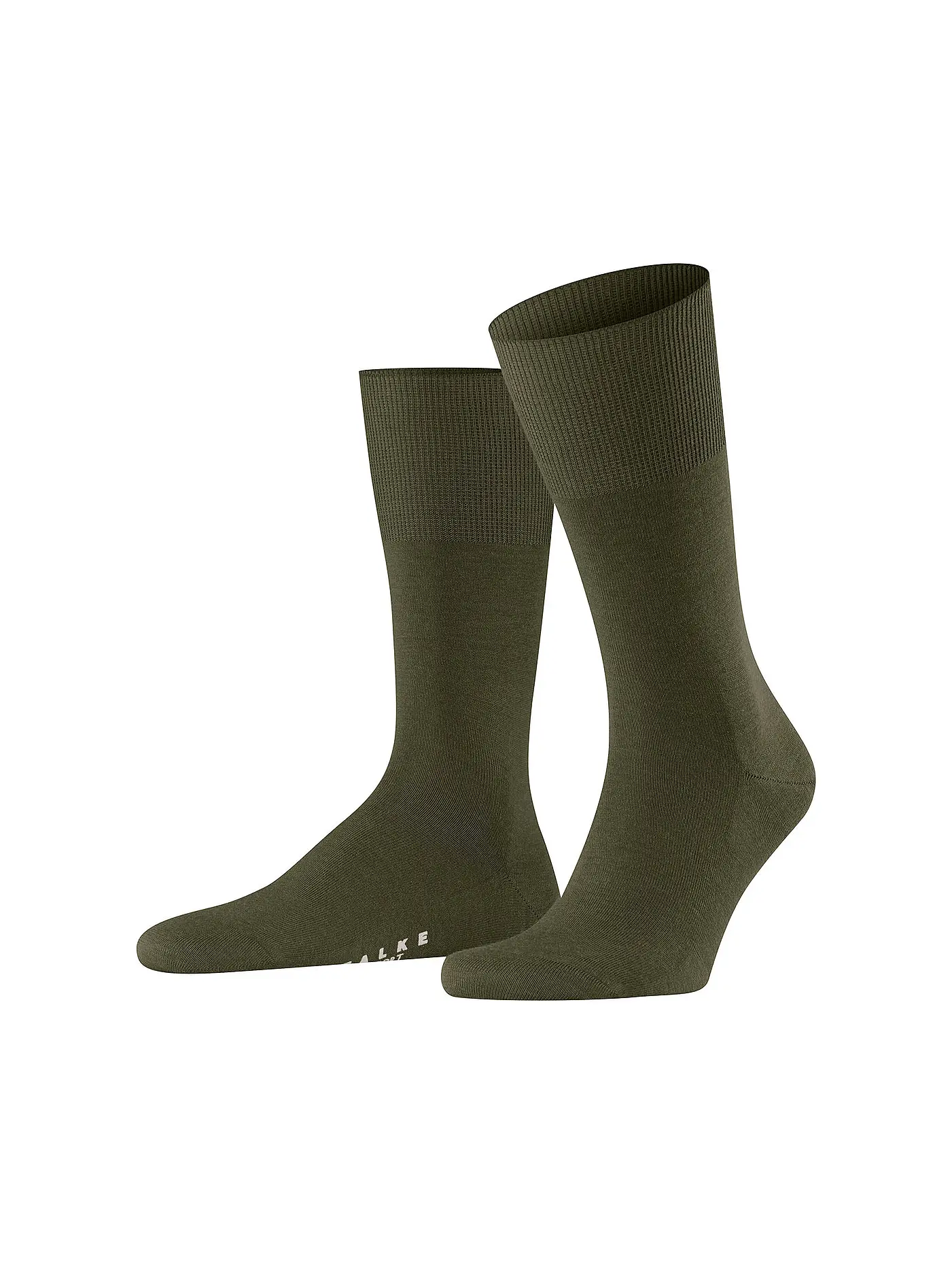 FALKE | Socken brown mel. | olive