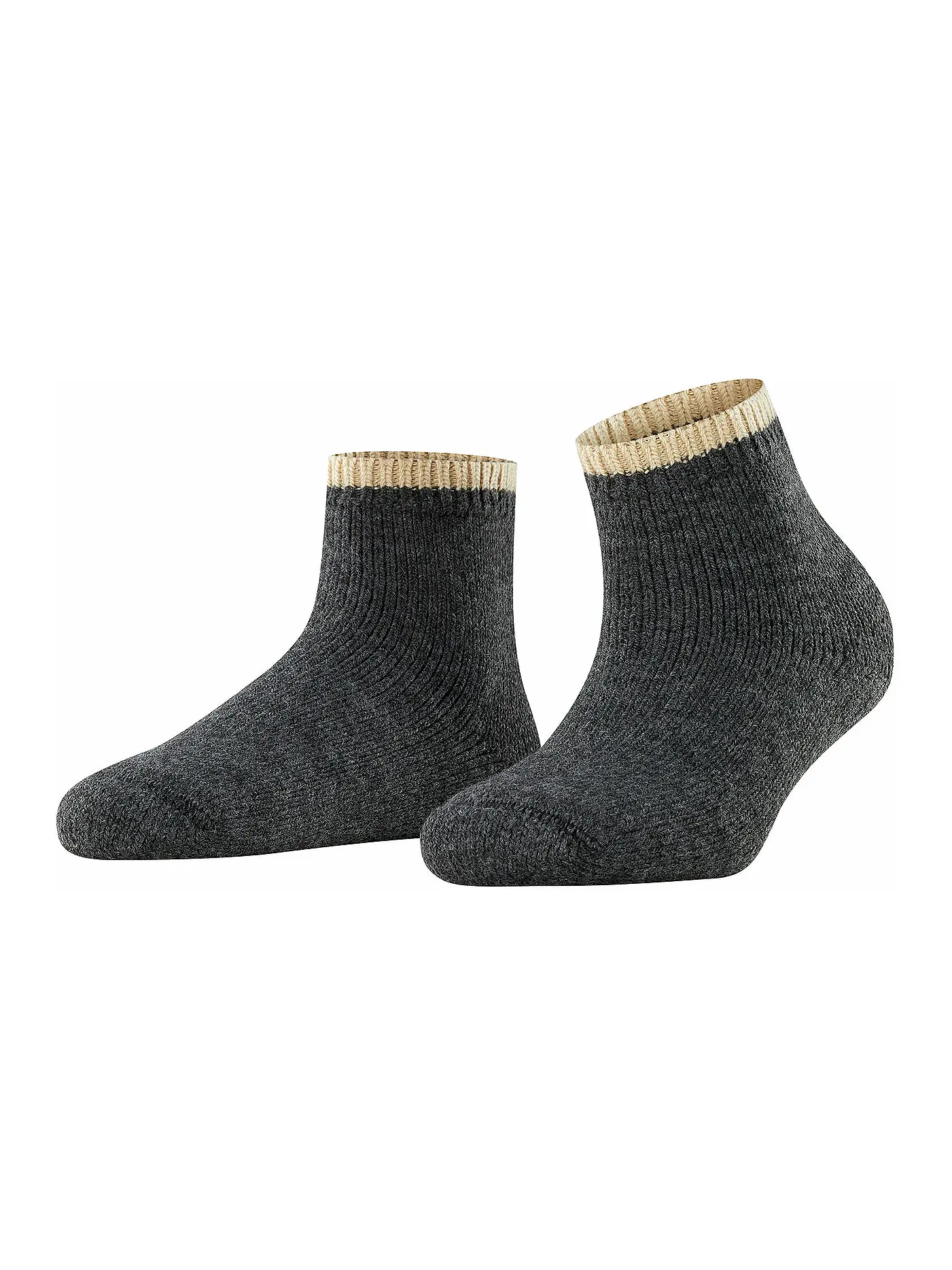 FALKE | Socken Cosy Plush anthra.mel | schwarz
