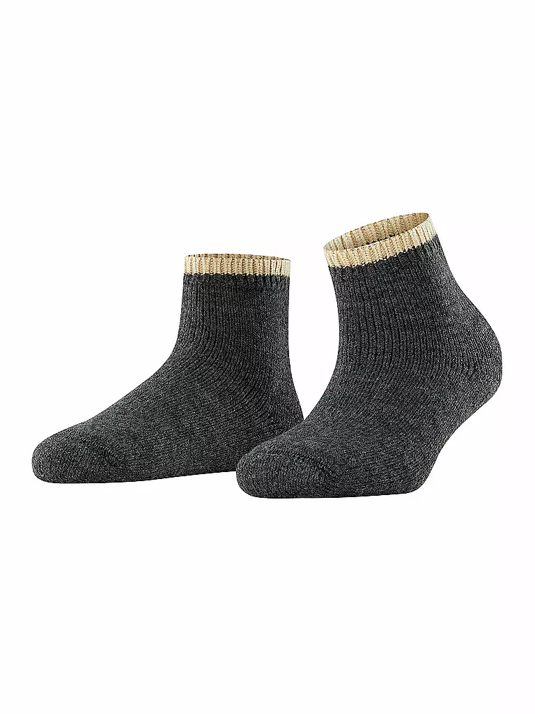 FALKE | Socken Cosy Plush anthra.mel | schwarz