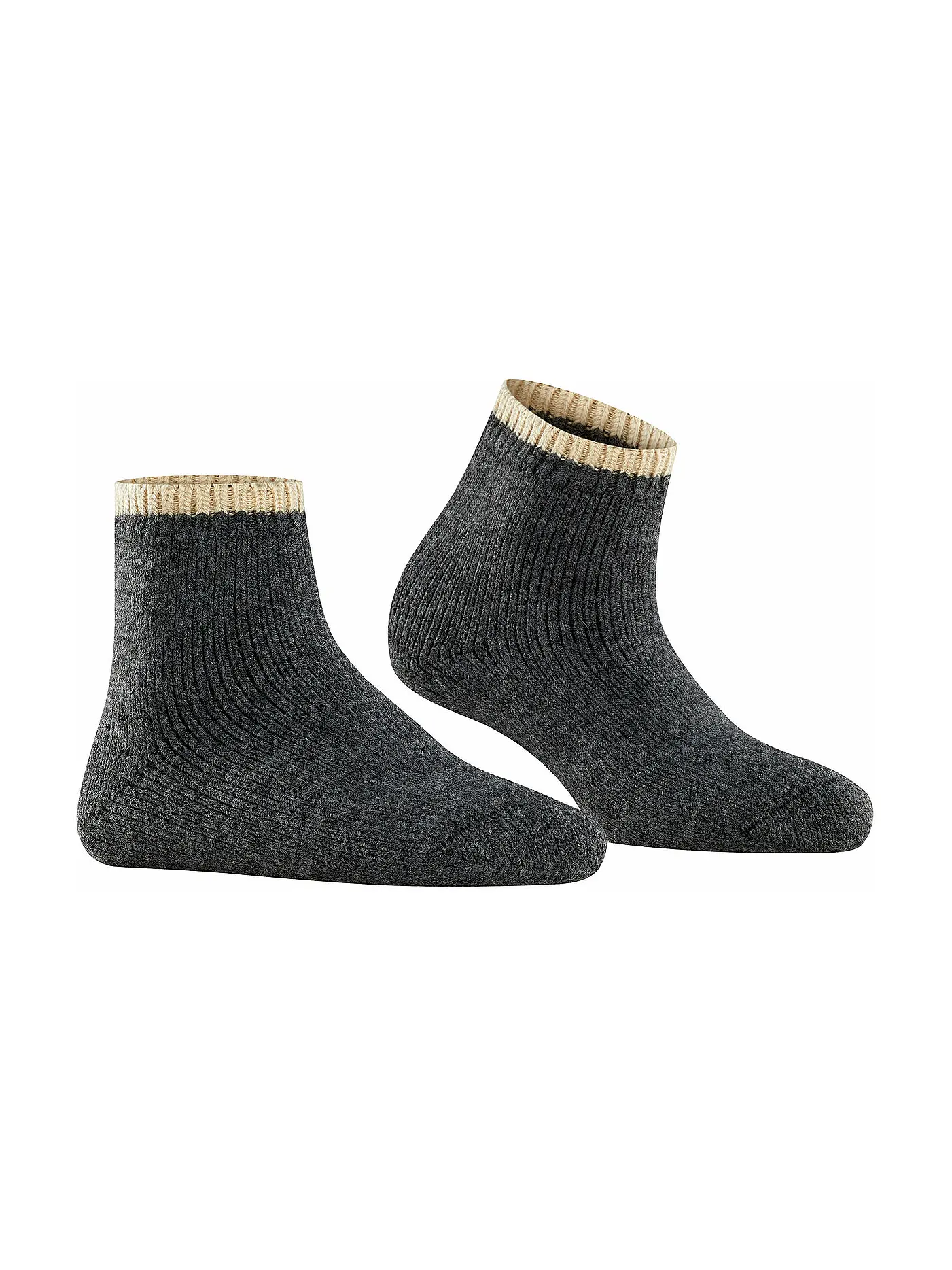 FALKE | Socken Cosy Plush anthra.mel | schwarz
