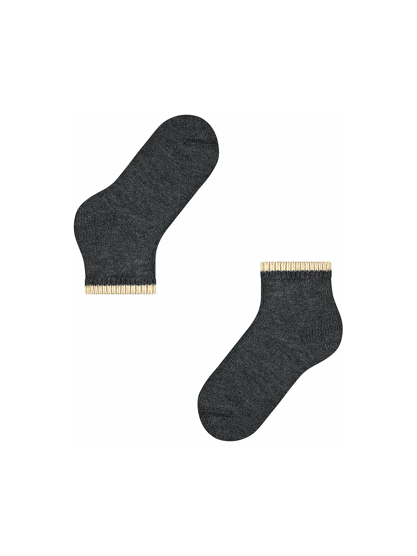 FALKE | Socken Cosy Plush anthra.mel | schwarz