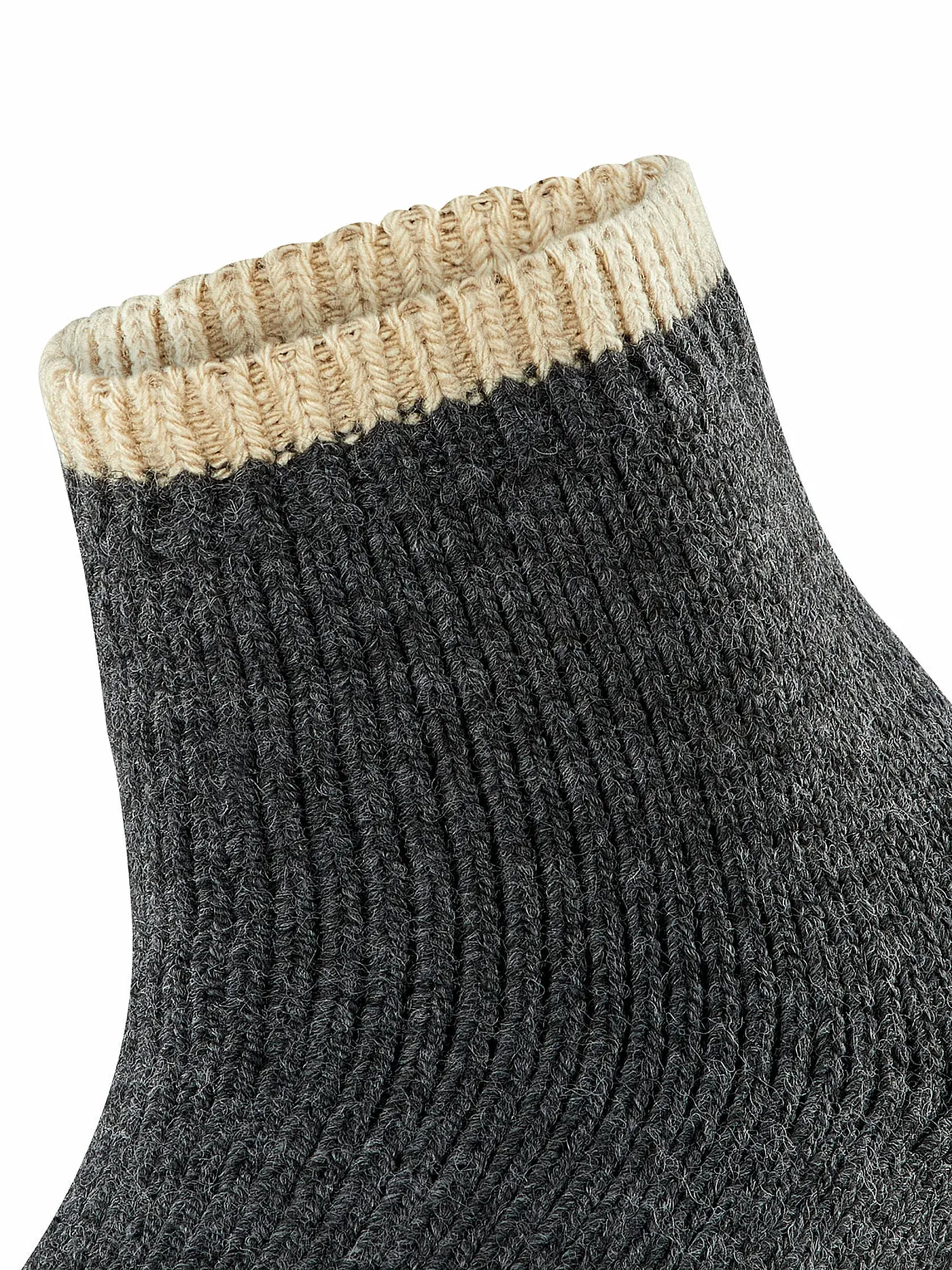 FALKE | Socken Cosy Plush anthra.mel | schwarz