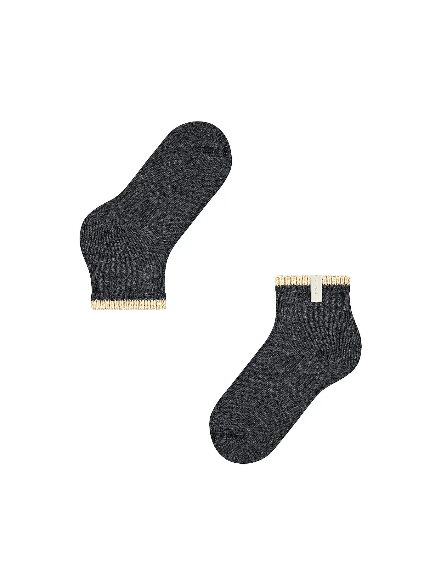 FALKE | Socken Cosy Plush anthra.mel | schwarz