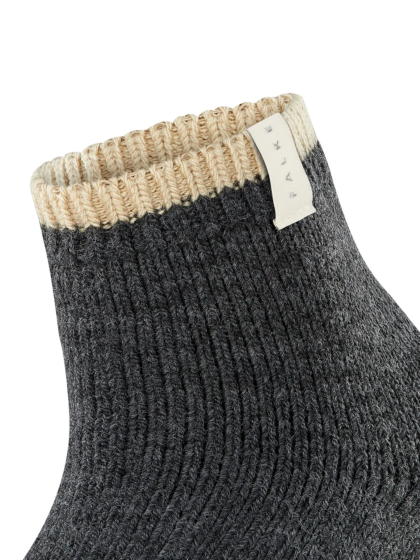 FALKE | Socken Cosy Plush anthra.mel | schwarz