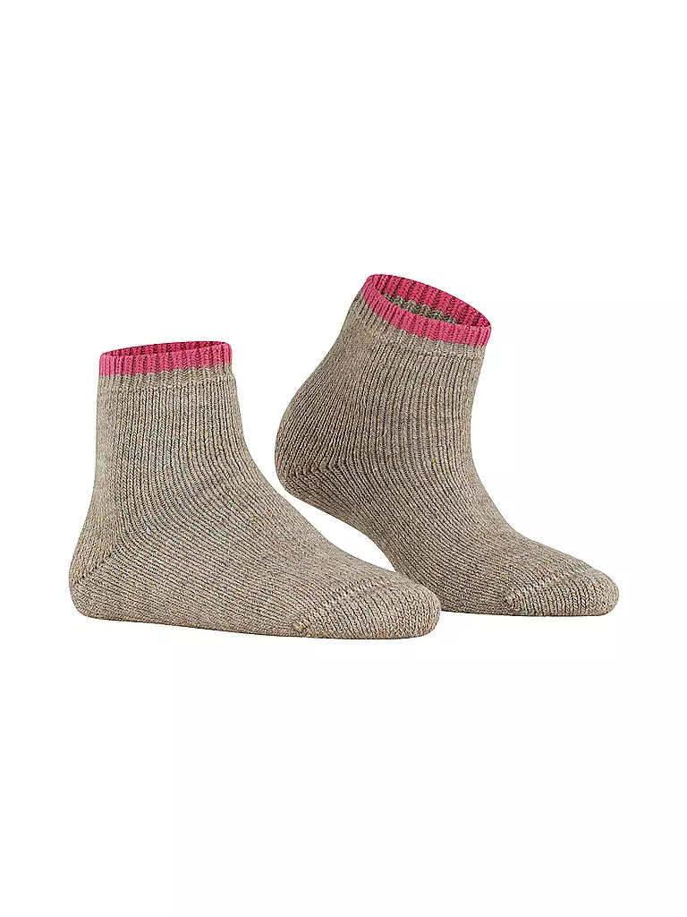 FALKE | Socken Cosy Plush nut mel. | camel