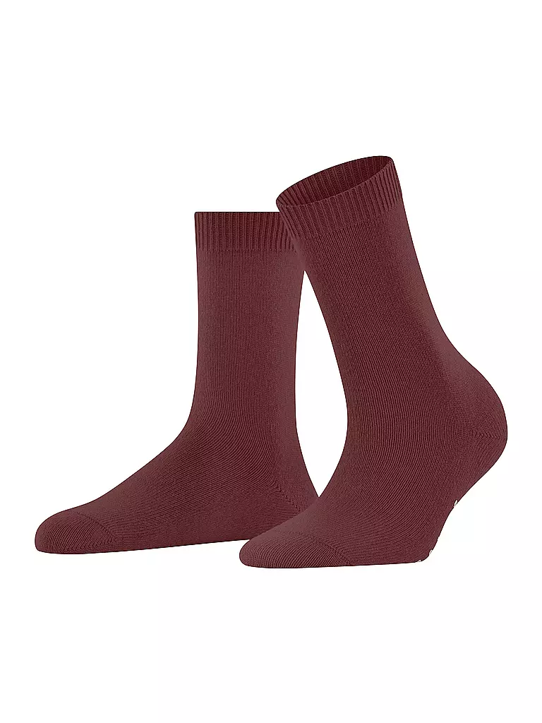 FALKE | Socken COSY WOOL cayenne | dunkelrot