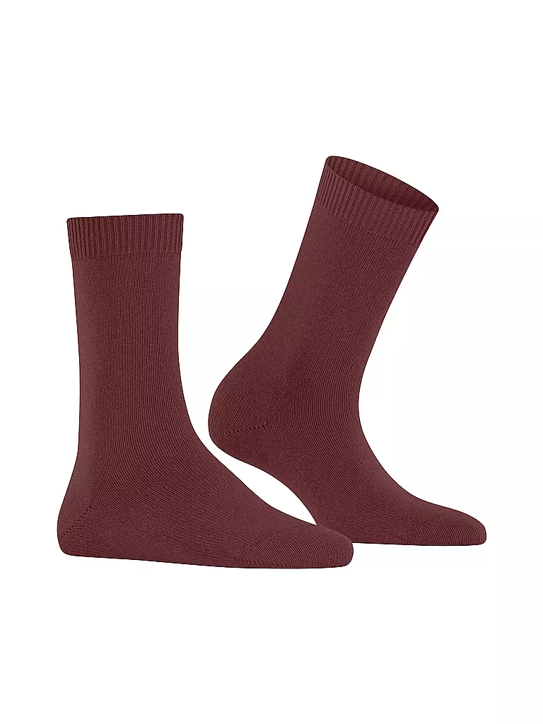FALKE | Socken COSY WOOL cayenne | dunkelrot