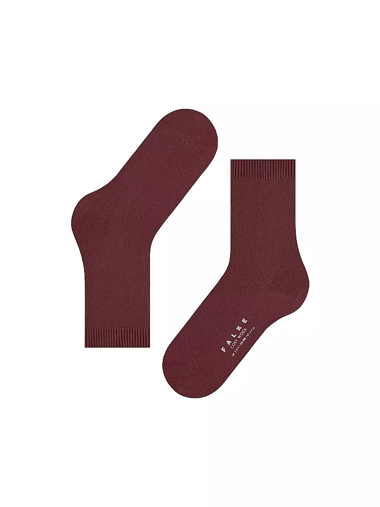 FALKE | Socken COSY WOOL cayenne | dunkelrot