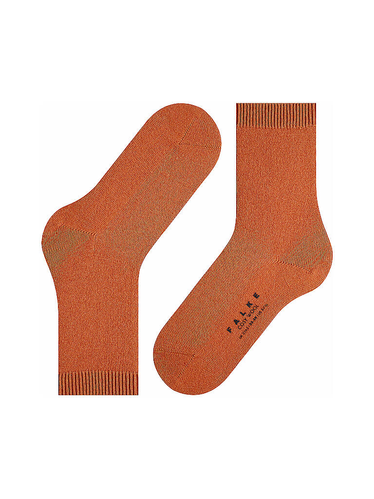 FALKE | Socken Cosy Wool Coppercoin | orange