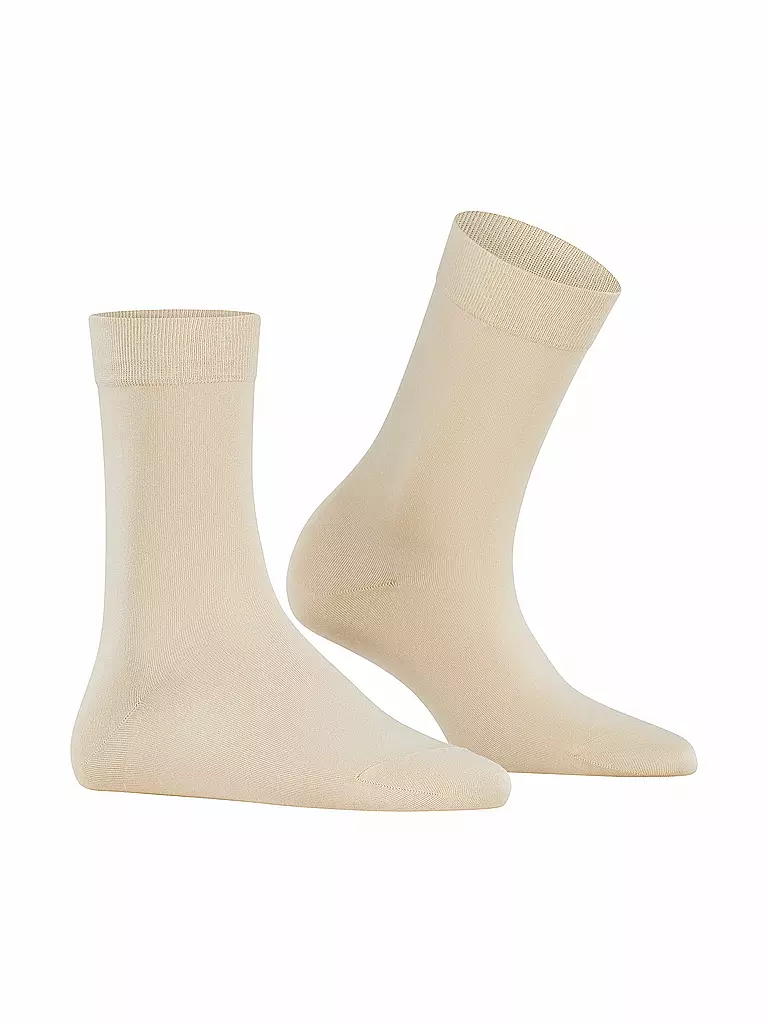 FALKE | Socken COTTON TOUCH cream | dunkelblau