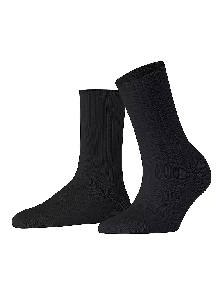 FALKE | Socken FALKE COTTON RIB black | schwarz