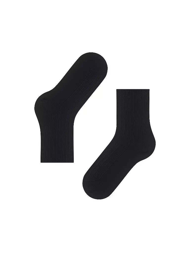 FALKE | Socken FALKE COTTON RIB black | schwarz