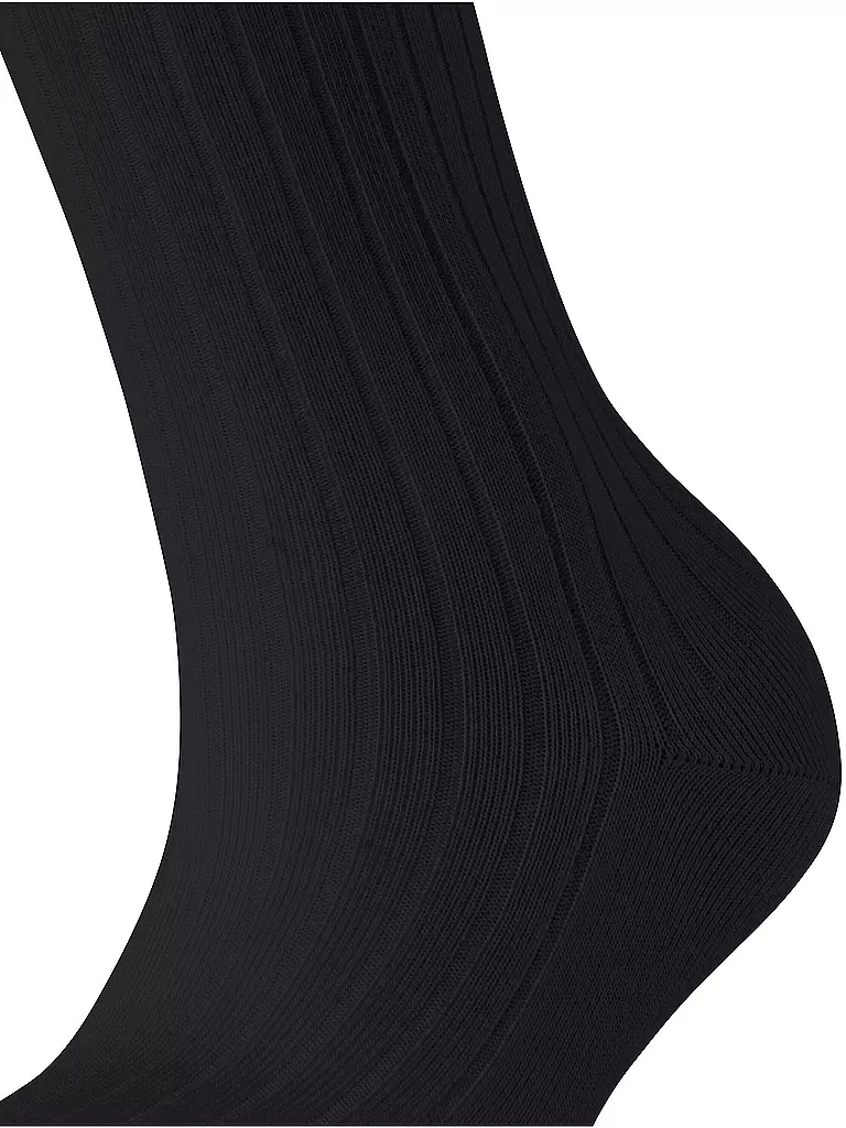 FALKE | Socken FALKE COTTON RIB black | schwarz