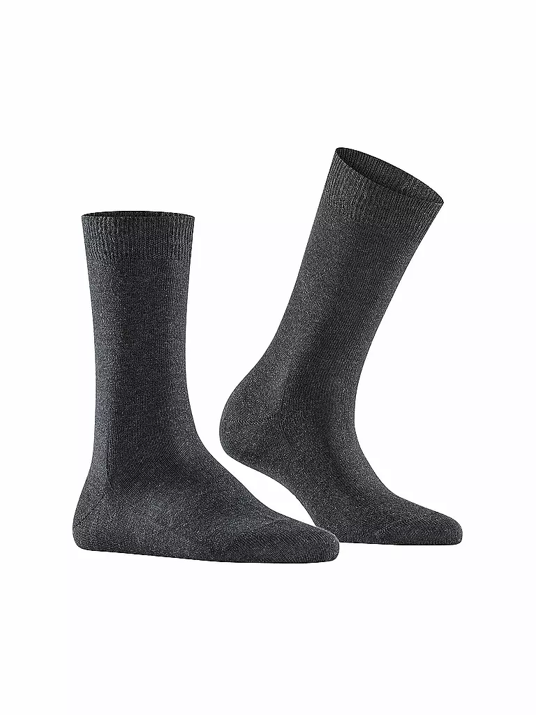 FALKE | Socken Family anthra.mel | grau