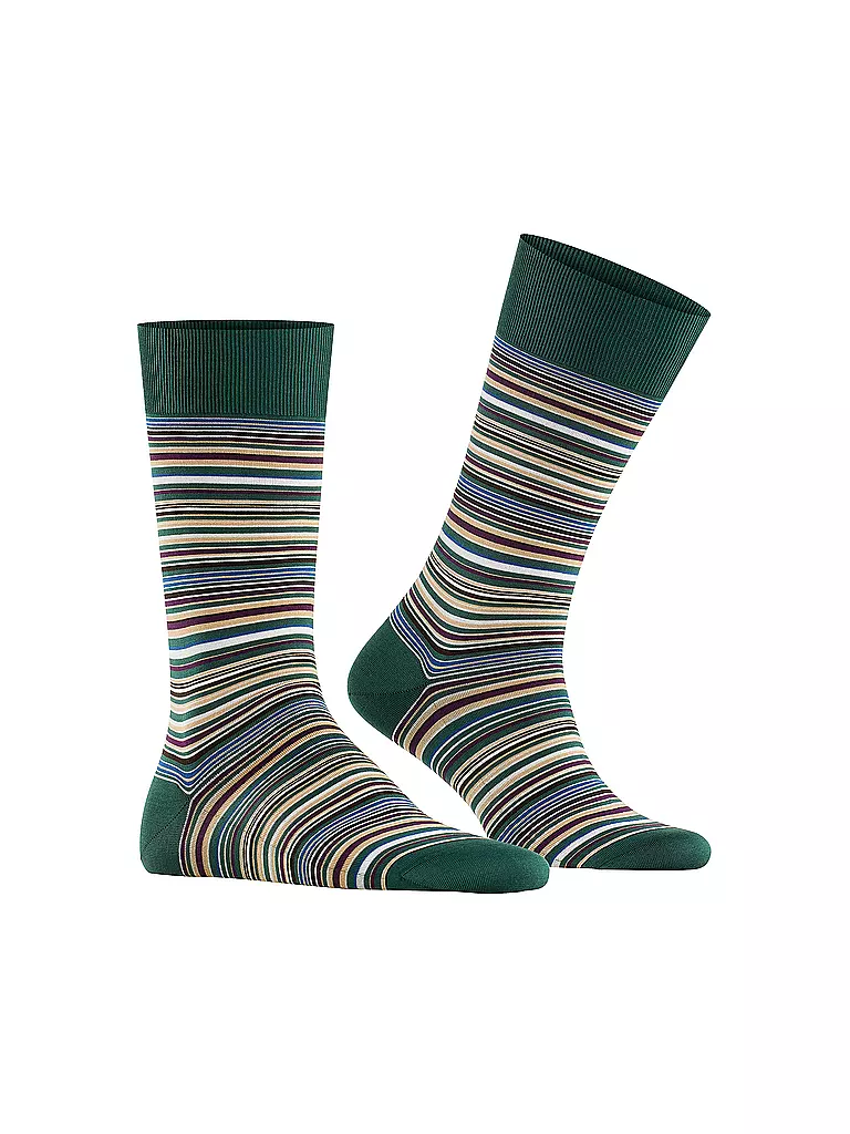 FALKE | Socken MICROBLOCK hunter green | beige