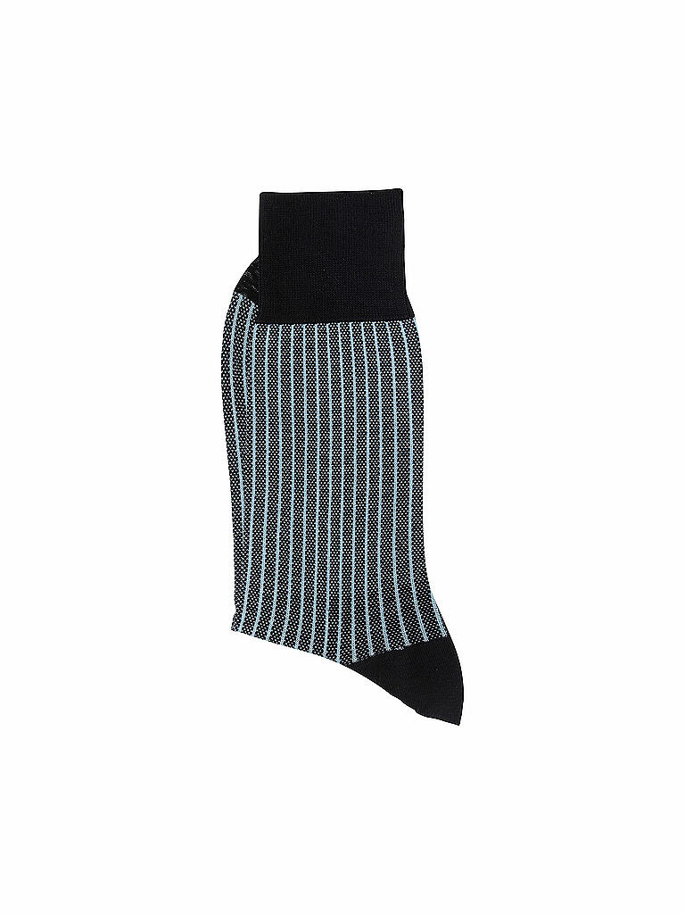 FALKE | Socken Oxford Stripe Dark Navy | blau